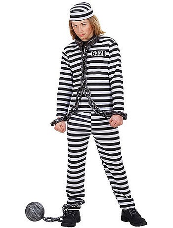 Costume da prigioniero a righe