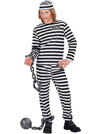 Costume da prigioniero a righe