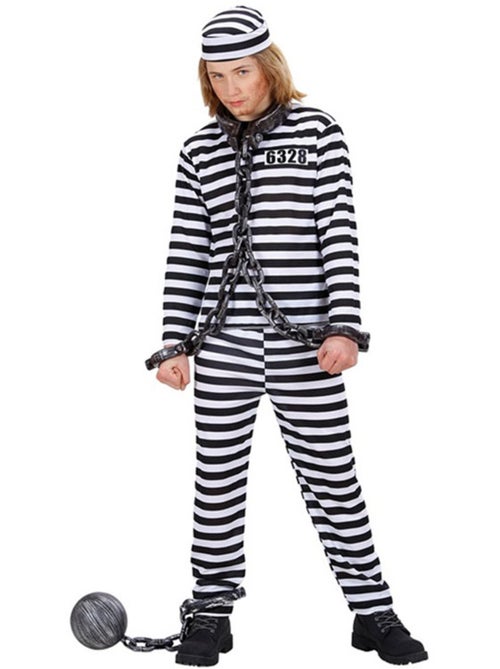 Costume da prigioniero a righe - Kiabi