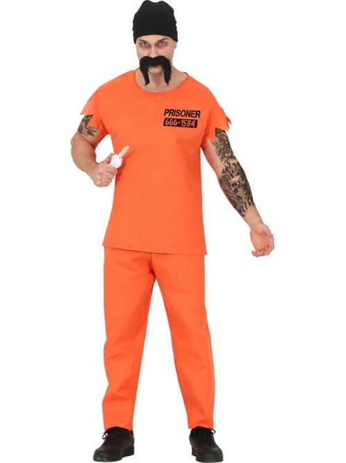 Costume da prigioniero con berretto da uomo - Kiabi
