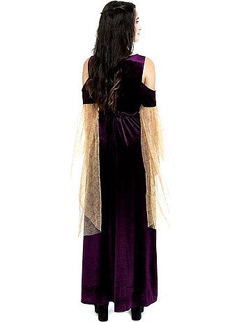 Costume da principessa medievale con maniche lunghe