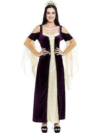 Costume da principessa medievale con maniche lunghe