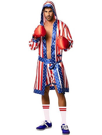 Costume da pugile professionista usa con cintura da uomo
