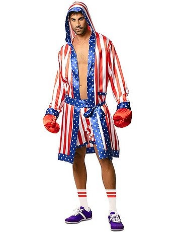 Costume da pugile professionista usa con cintura da uomo