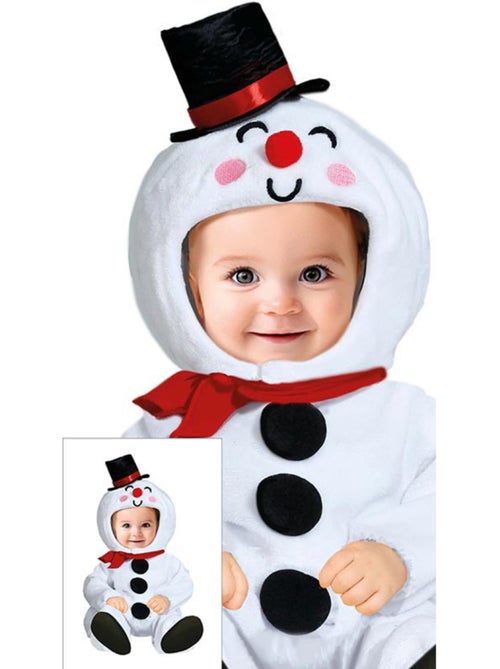 Costume da pupazzo di neve con cappuccio e cappello per bebè - Kiabi