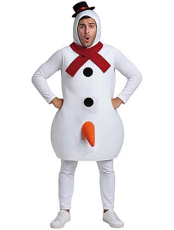 Costume da pupazzo di neve divertente da uomo
