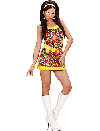 Costume da ragazza di velluto "Pace e amore