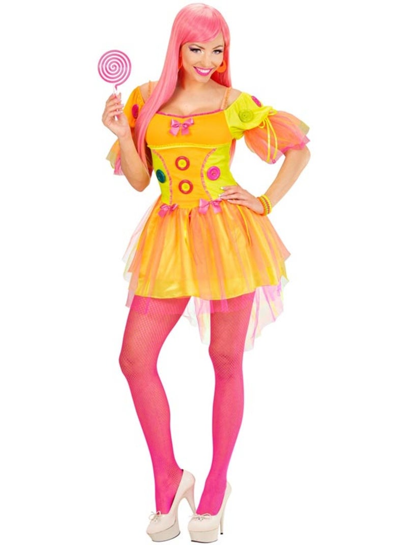 Costume da ragazza fantasy al neon Multicolore - Kiabi