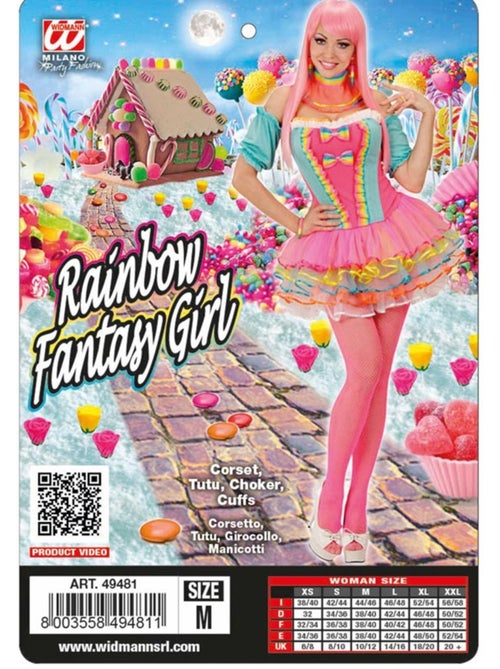 Costume da ragazza fantasy arcobaleno - Kiabi