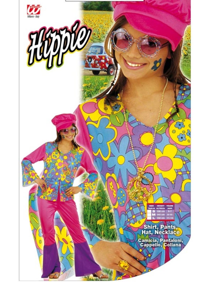 Costume da ragazza hippie Multicolore - Kiabi