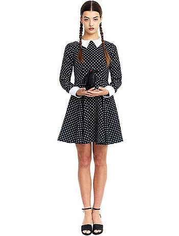 Costume da ragazza sinistra con stampa di teschi