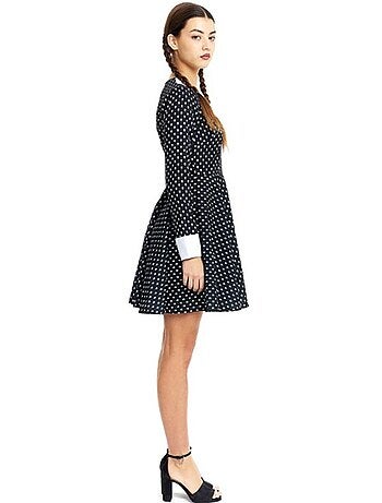 Costume da ragazza sinistra con stampa di teschi