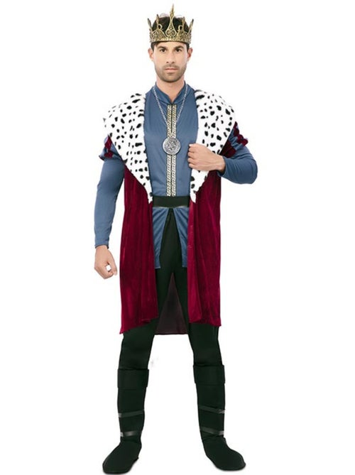 Costume da re medievale con stampa deluxe da uomo - Kiabi