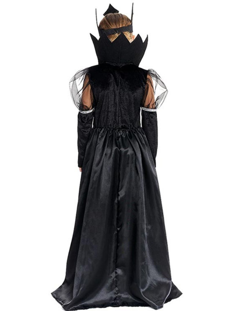Costume da Regina Teschio Oscuro con corona Multicolore - Kiabi