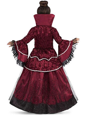 Costume da regina vampira bordeaux con sottoveste