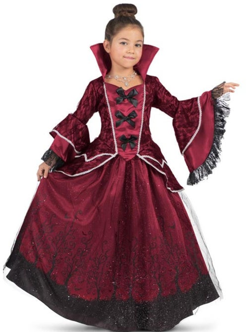 Costume da regina vampira bordeaux con sottoveste - Kiabi