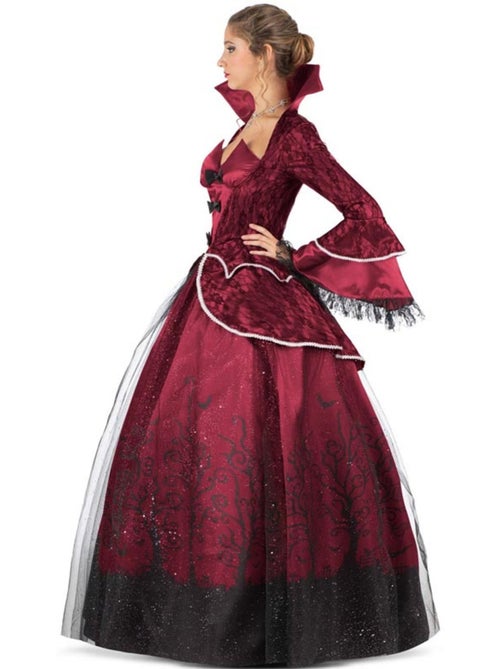 Costume da regina vampira bordeaux con sottoveste - Kiabi
