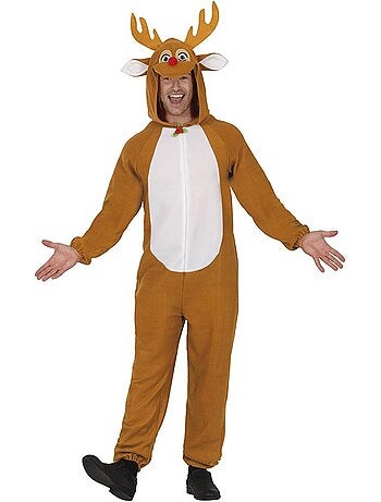 Costume da renna o pigiama con cappuccio e corna