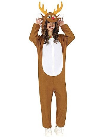 Costume da renna o pigiama con cappuccio e corna
