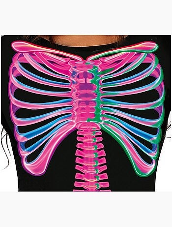 Costume da scheletro al neon