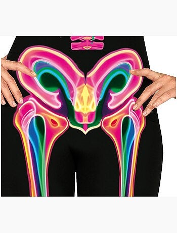 Costume da scheletro al neon