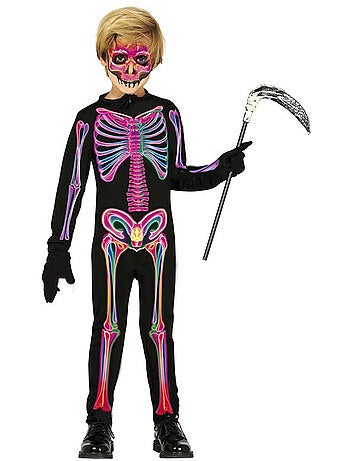 Costume da scheletro al neon