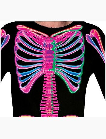 Costume da scheletro al neon