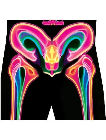 Costume da scheletro al neon