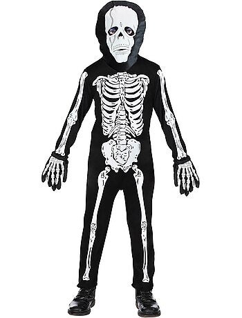 Costume da scheletro con maschera