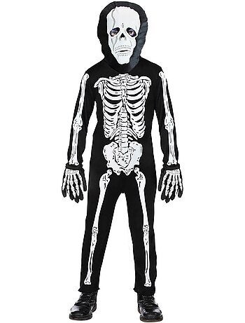 Costume da scheletro con maschera