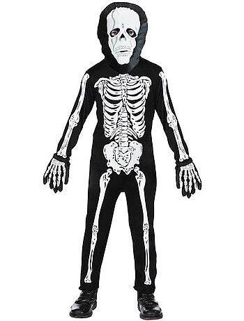 Costume da scheletro con maschera