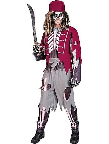 Costume da scheletro da mozzo pirata