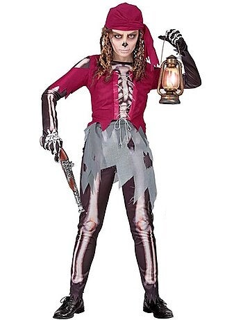 Costume da scheletro da mozzo pirata