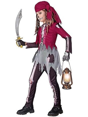 Costume da scheletro da mozzo pirata