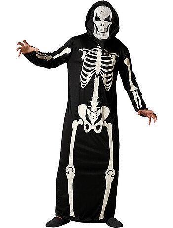 Costume da scheletro fosforescente per adulti