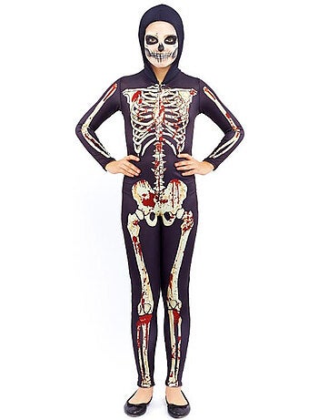 Costume da scheletro insanguinato