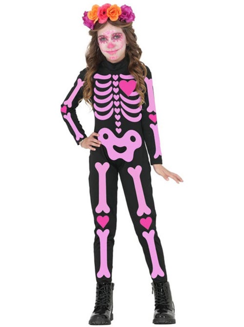 Costume da scheletro rosa - Kiabi