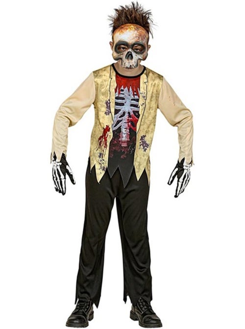 Costume da scheletro tossico con maschera - Kiabi