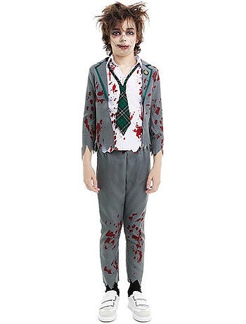 Costume da scolaro zombie con giacca