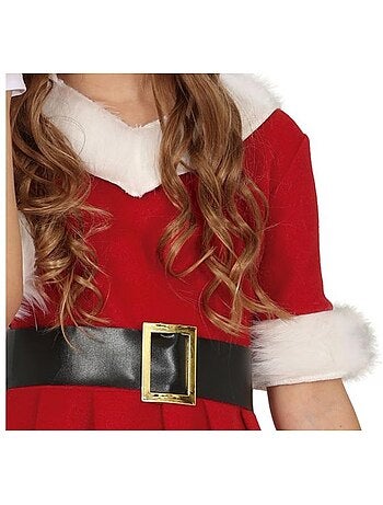 Costume da signora Claus con abito con cappuccio
