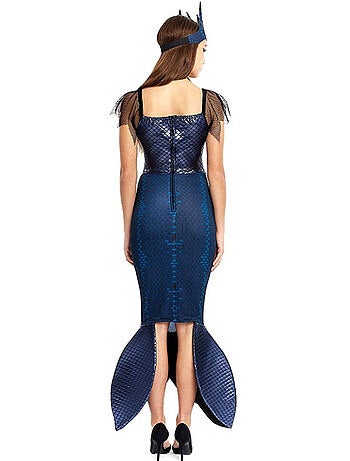 Costume da sirena malvagia con corona