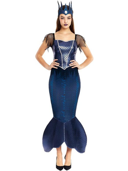 Costume da sirena malvagia con corona - Kiabi