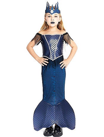 Costume da sirena malvagia con corona