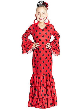 Costume da Sivigliana tradizionale a pois