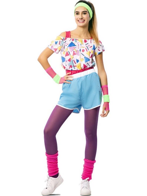 Costume da sportiva anni 80 con polsini da donna - Kiabi