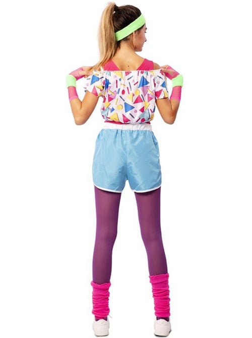 Costume da sportiva anni 80 con polsini da donna - Kiabi