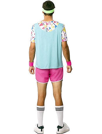 Costume da sportivo anni 80 con polsini da uomo