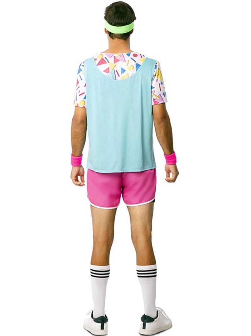 Costume da sportivo anni 80 con polsini da uomo Multicolore - Kiabi