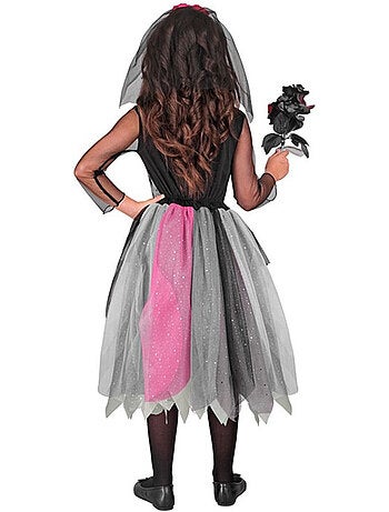 Costume da sposa scheletro con copricapo
