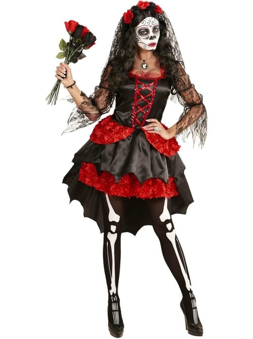 Costume da sposa scheletro di Catrina - Kiabi